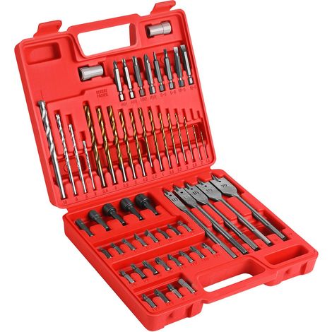 Satz Bohrer, Bits, Stecknüsse 57-teilig KD11272