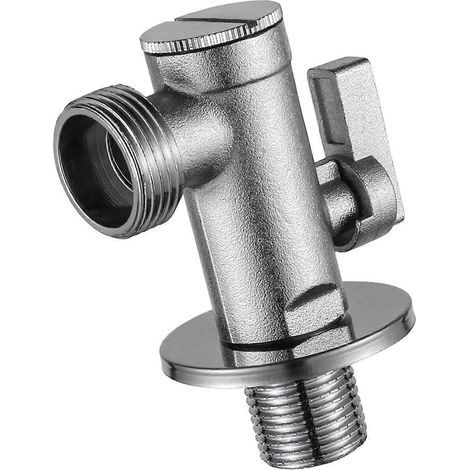 Robinets d'arrêt en cuivre pour toilettes avec filtre, grand débit, joints de robinet de rechange, multicolores 4 à 6 points (1/5)