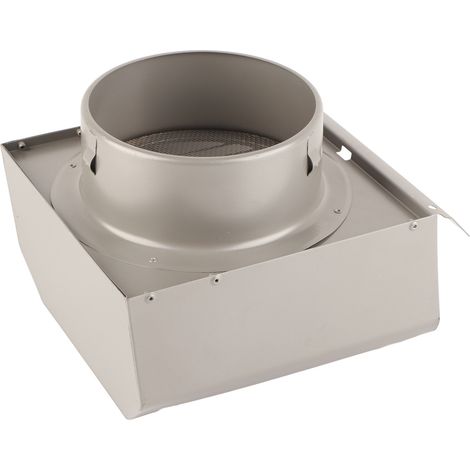 Bouche d'aération murale en acier inoxydable pour hotte aspirante, conduit de ventilation 150mm, sortie d'air extracteur, capuchon anti-retour, diamètre tuyau 150 mm (1/5)