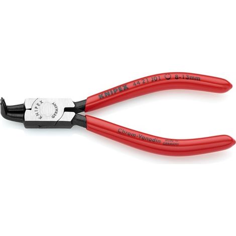 KNIPEX 44 21 J01 Sicherungsringzange f. Innenr. in Bohr. schw. atra. 130 mm