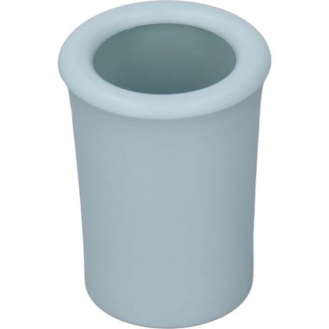 Poubelle miniature simple style PVC bleu vert pour maison de poupée 1:6 - Décor poubelle petite (1/5)