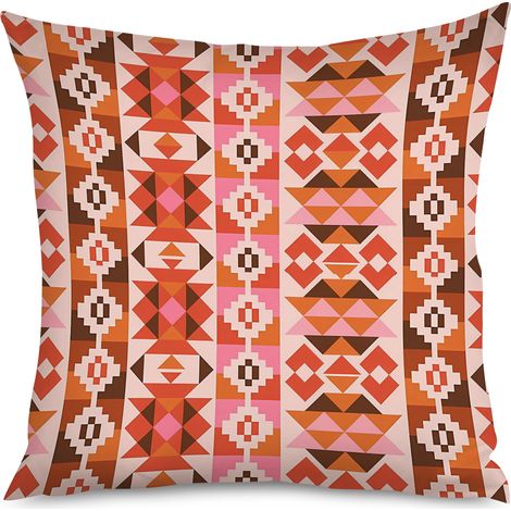 Housse de coussin motifs cordelettes, bohème (1/5)