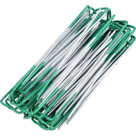 picchetti ad 'u' per fissaggio prato 15 cm - conf. 20 pezzi