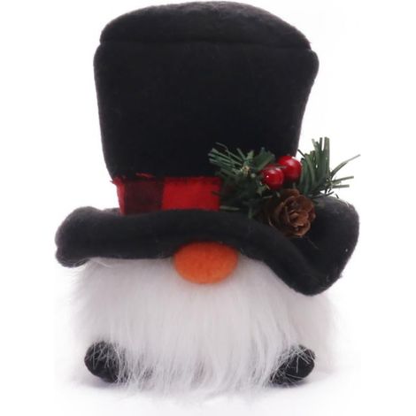 Gnome De Noël - Avec Éclairage - Décoration Festive Pour Arbre De Noël Et Intérieur - Hauteur 24 Cm - 1 Pièce (1/5)
