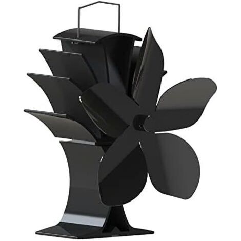 Ventilateur de cheminée Ventilateur de poêle à 5 pales alimenté par la chaleur pour une meilleure répartition de la chaleur (1/5)