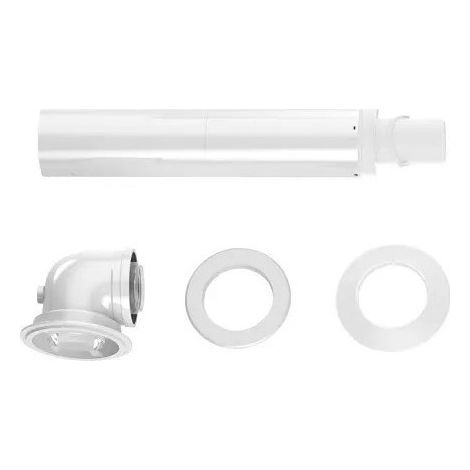 Terminal Horizontal Télescopique avec Prise de Mesure ELM BLEBLANC BOSCH C13, Ø80/125, FC-Set80-C13x - 7738113487 (1/2)