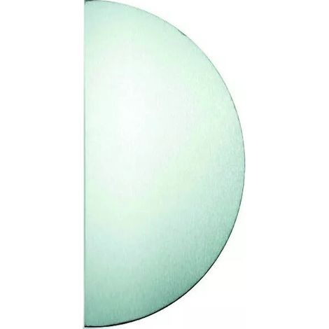 PLAQUE 1/2LUNE INOX.SAT 300X150X0,8 ADHESIVE