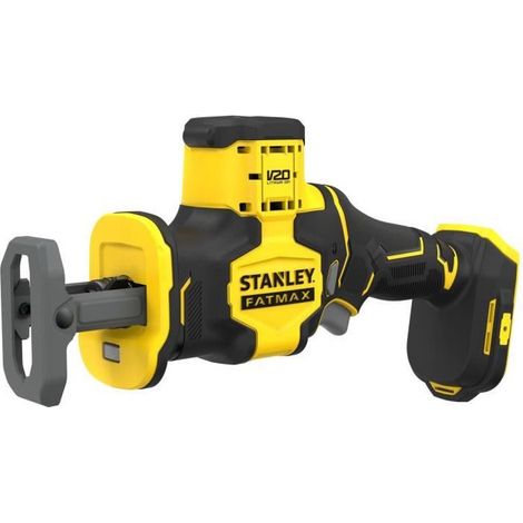 Stanley – Scie sabre sans fil 18V – Moteur Brushless – Vitesse variable jusqu'à 2800 cps/min – Pour bois, métal et PVC – Livrée sans batterie