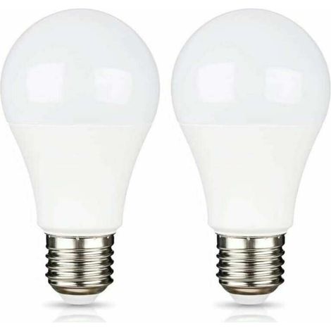 E27 9W 12V LED blanc froid 6500K par camping, équivalent 75W analogique, AC DC 12 Volts 24 Volts Lampe LED E27 pour panneau solaire/garage/jardin, non dimmable, configuration à 2 [Classe d'efficacité (1/5)