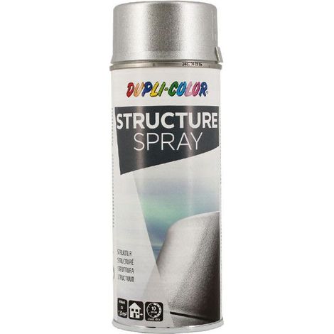 Bombe de peinture - Argent - Effet de structure granuleux - Dupli-Color - 400 ml