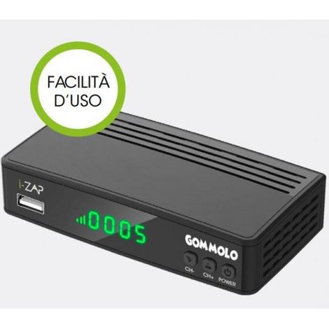 DECODER DIGITALE TERRESTRE HD DVB T T2 HEVC 10 USB PLAY HDMI SCART