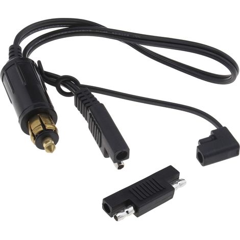 Prise 12-24V DIN vers connecteur Adaptateur SAE Fil 18AWG à libération Rapide et déconnexion Compatible avec Allume-Cigare Moto (1/5)