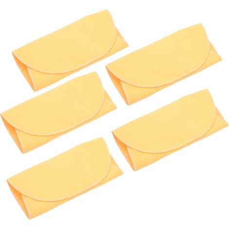 Chiffonnette de nettoyage 5 pièces, éponge absorbante lavable et réutilisable, kit d'entretien doux pour saxophone et clarinette, chiffon microfibre (1/5)