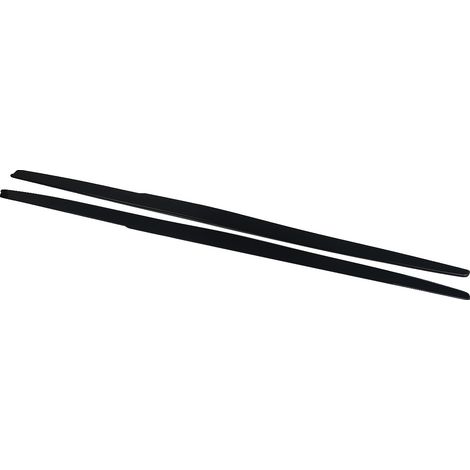 Faldones laterales, diseño aerodinámico, material ABS duradero, negro brillante. (1/2)