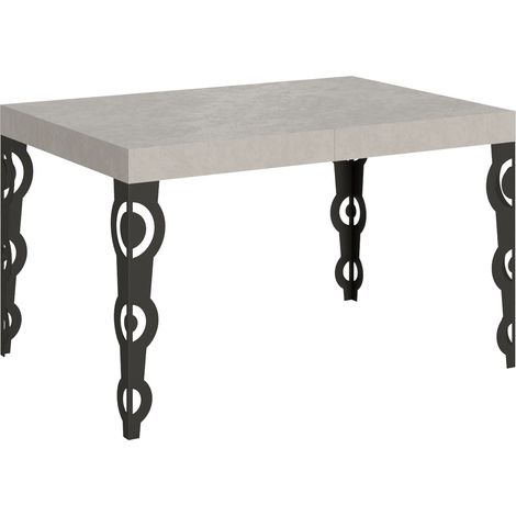 Tavolo Allungabile 120/380x90 cm Karamay Cashmere Gambe Antracite
