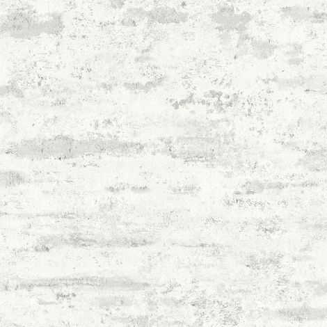Ton-sur-ton wallpaper wall Profhome 374152 non-woven wallpaper slightly textured Ton-sur-ton matt white 5.33 m2 (57 ft2)