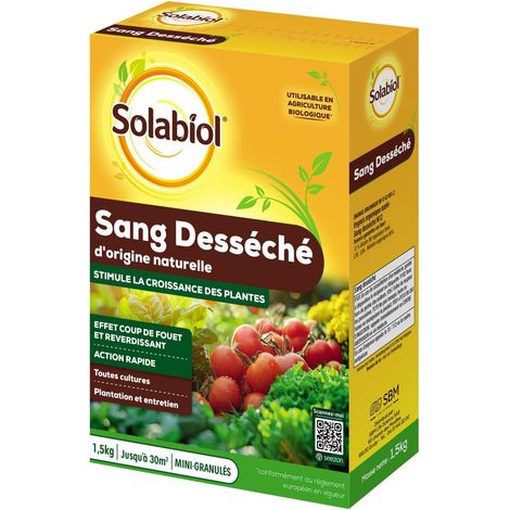 Engrais Sang Déséché - Effet Reverdissant - Jusqu'à 30m² - 1,5kg (1/5)