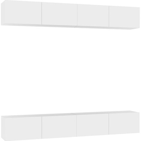 Maison Exclusive - TV-Schränke 4 Stk. Weiß 100x30x30 cm Holzwerks