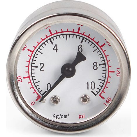 Pièces de modification automobile : régulateur de pression de carburant fileté 1/8 NPT, manomètre de pression d'huile 0-140 psi (1/5)