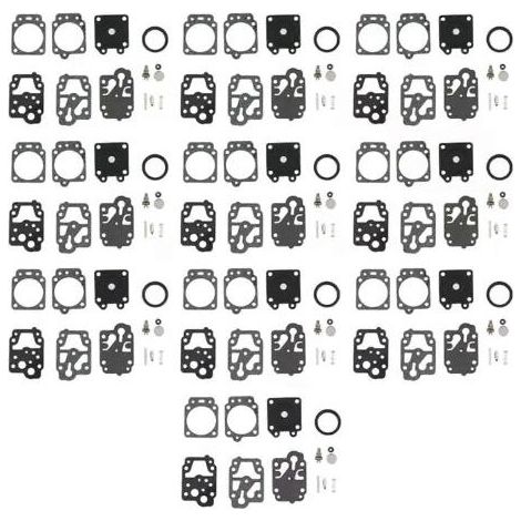 Kit de 10 joints et aiguilles de réparation de carburateur pour débroussailleuse Walbro K20-WYJ, Echo, Husqvarna, Toro, Ryobi, Honda et Homelite. (1/5)