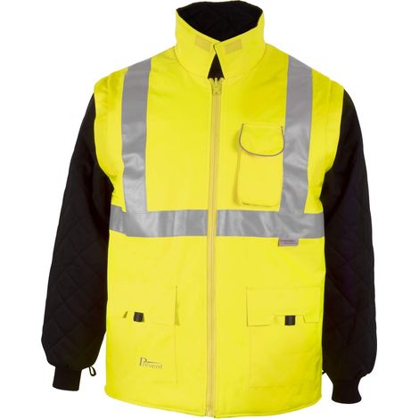 Asatex Warnschutz-Parka PREVENT, gelb / schwarz, Unisex-Größe: S (1/2)