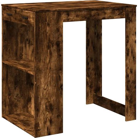 Maison Exclusive - Mesa alta de bar madera ingeniería roble ahuma