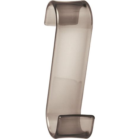 Gedy Merlino Handtuchhalter für Heizkörper 3,2 x 6,7 x 11,7 cm moka transparent