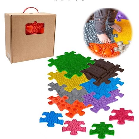 Sensorische Bodenmatte 7 Stück + 4 kleine