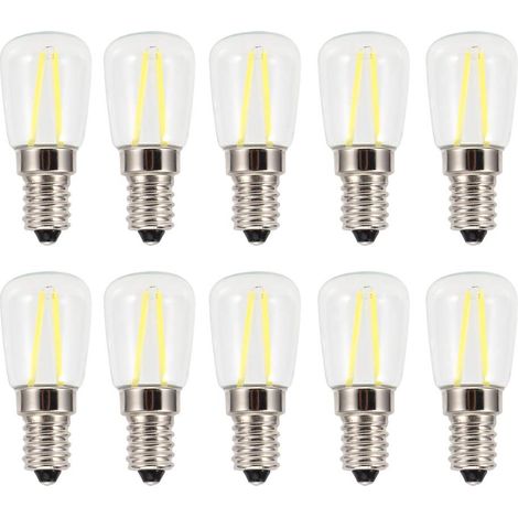 10er-Pack Mini-Hochtemperaturlampen – 1,5 W – 230 V Wechselstrom – E14 – für Gastronomie/Haushalt – langlebig