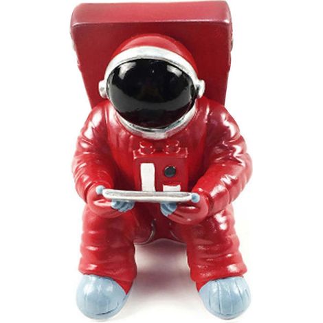 für kreative Astronauten-Handyhalterung, Tablet-Smartphone-Halterung, Weltraumfahrer-Handyhalter aus Kunstharz, Schreibtischornament, universell für