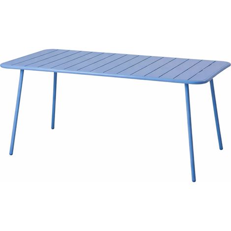 6-Sitzer-Gartentisch 160 cm blau BERGAME