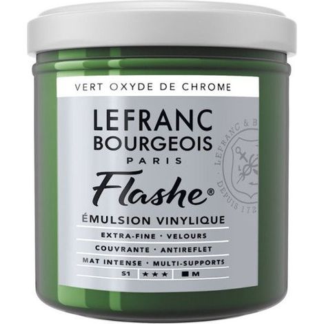 Peinture vinylique - Flashe - Vert oxyde de chrome - 542 - Lefranc Bourgeois - 125ml