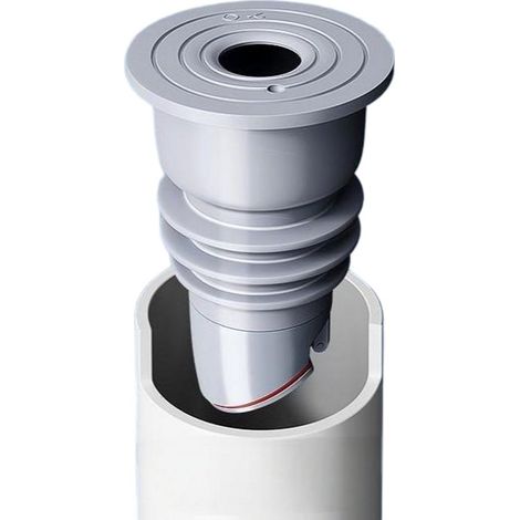 Lot de 2 bouchons de vidange universels en silicone avec clapet anti-odeurs - Joint d'étanchéité flexible pour canalisations, disponible en 4 tailles - Convient pour lave-linge, évier et salle de bain (1/5)