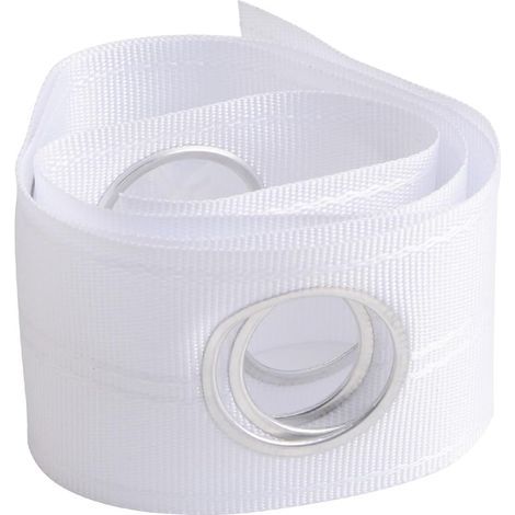 Bande pour rideaux, 10 mètres/10,9 verges de bande fronceuse pour rideaux avec œillets de perçage pour rideaux perforés à œillets pour rideaux DIY Décoration (1/4)