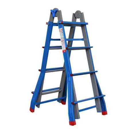 ESCALERA MULTIUSOS 'METALLIKA' 4+5 peldaños
