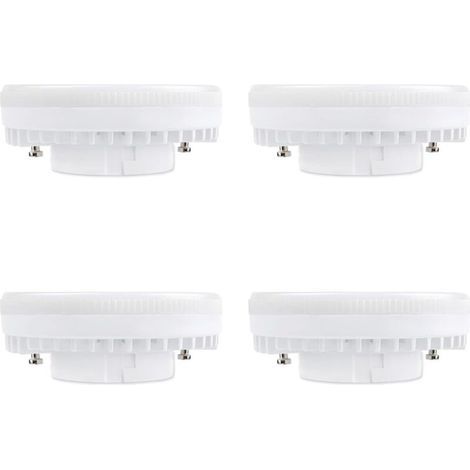 GX53 9W LED Spotlight Warm White 3000K, 900LM, AC 230V, Equivalent to CFL GX53 15-18W, 120° GX53 LED Reflector Bulb for Kitchen Cabinet/Wardrobe, Non-Dimmable, Pack of 4 [Energy Class A+] (1/5)