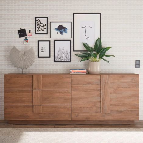 Madia 2 ante e 3 cassetti linea Sax in finitura Rovere Mercure (1/5)