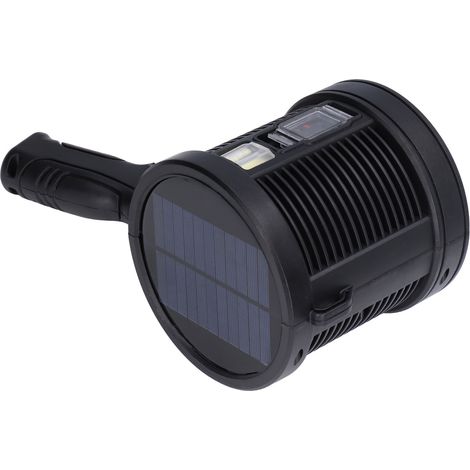 Lampe torche solaire multifonction P90, puissante LED rechargeable, lentilles colorées, 6 modes d'éclairage, étanche extérieur pour randonnée, camping, aventure, urgence domestique (avec batterie inté (1/5)