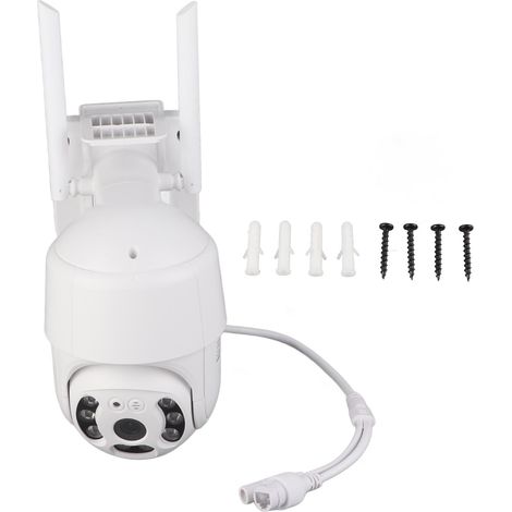 Caméra WiFi 360° grand angle HD images nettes, détection intelligente avec alarme notification, étanche extérieur, surveillance sans fil. (1/5)