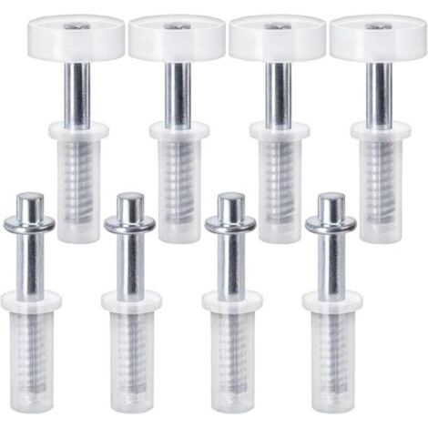 Kits de quincaillerie pour portes pliantes à ressort (paquet de 8) : roulettes de guidage et pivots faciles à utiliser (1/4)
