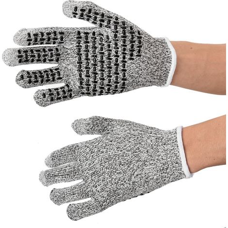 Gants de travail tactiles en nylon, protection contre les coupures, niveau 5, antidérapants, taille XL