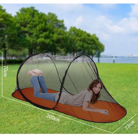 Moustiquaire - Pliable Rapide - 200x72x70 cm - Fond Imperméable - 1 Pièce (1/5)