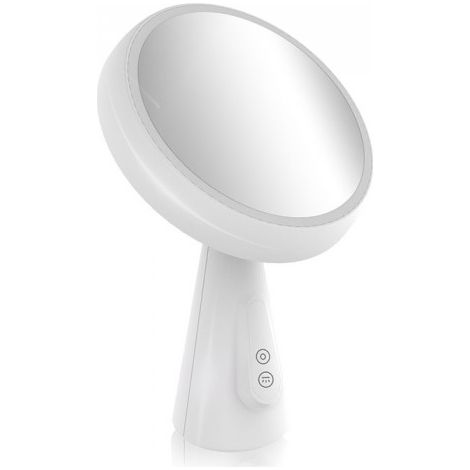 V-TAC VT-7905 Lampada specchio a led da tavolo 5W bianco caldo 3000K dimmerabile corpo bianco orientabile con batteria ricaricabile - sku 8670 (1/5)