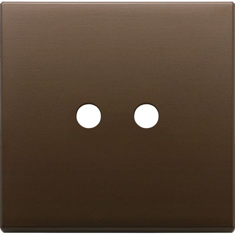 VIMAR - 22682.RN.2.12 Placca 2Mx2 Tondo bronzo scuro spazz.
