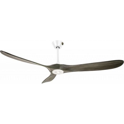 Ouray de Klassfan - Ventilateur de plafond et destratificateur moteur DC Blanc pales bois noir 30 à 50 m² OurayDC4P7Gr152 (1/5)