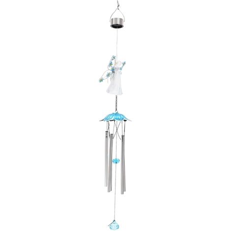 Sonnette De Vent Solaire avec Lumière LED Décoration De Jardin Extérieur avec Angel Suspendu Énergie Ambiance pour Pelouse Et Terrasse (1/5)