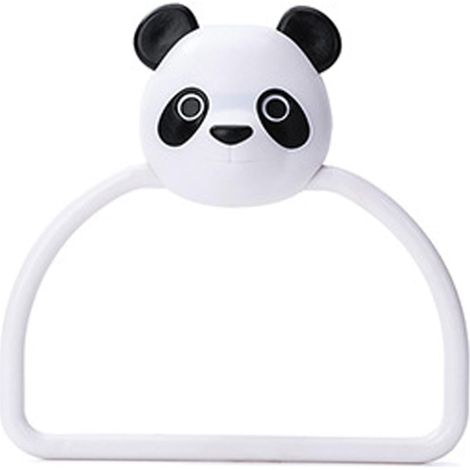 Porte Serviette à Main Anneau de Serviette pour Salle de Bain Anneau de Serviette Mural Dessin Animé Autocollants Non Marquants Porte Serviette Support pour Cuisine Salle de Bain(Panda)