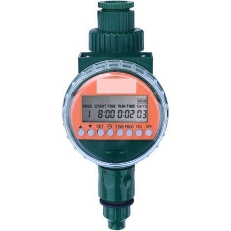Minuterie Tuyau Intelligente, Timer Arrosage Programmable LCD avec Délai de Pluie pour Jardin, Pelouse et Piscine (1/5)