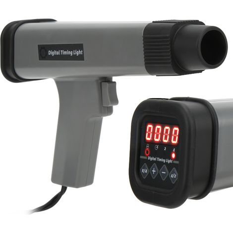 Sjlerst – Lampe stroboscopique 12V avec pince à induction – Connecteurs de sécurité – Écran LED lumineux – Pour moteur à essence