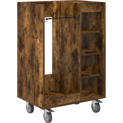 Maison Exclusive - Armadio per Golf con ruota Rovere fumé 65 x 45 x 98 cm